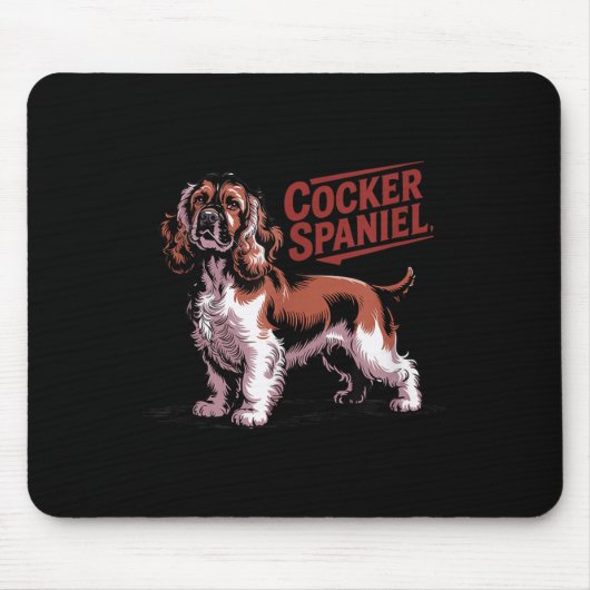 Trotse Er Spaniel Hondenras Eigenaar Muismat (Voorkant)