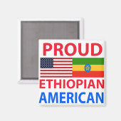 Trotse Ethiopische Amerikaan Magneet (Voorkant / Achterkant)