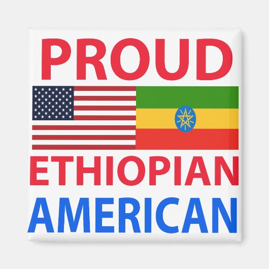 Trotse Ethiopische Amerikaan Magneet (Voorkant)