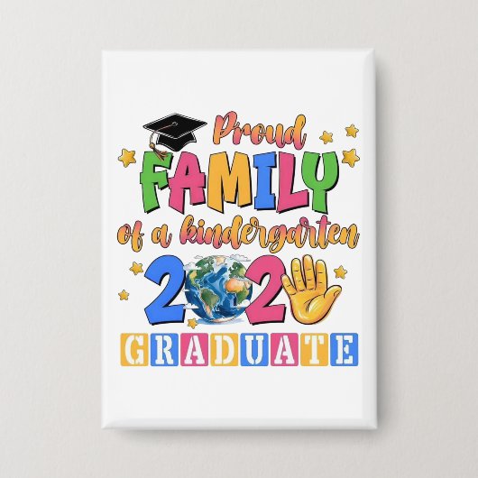 Trotse familie afgestudeerden klasse van 2025 button (Voorkant)