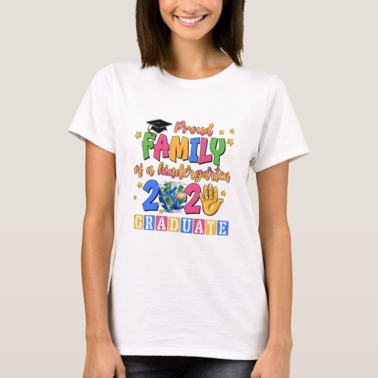 Trotse familie afgestudeerden klasse van 2025 t-shirt (Voorkant)