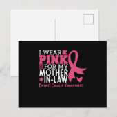 Trotse familie borstkanker krijger schoonmoeder briefkaart (Voorkant / Achterkant)