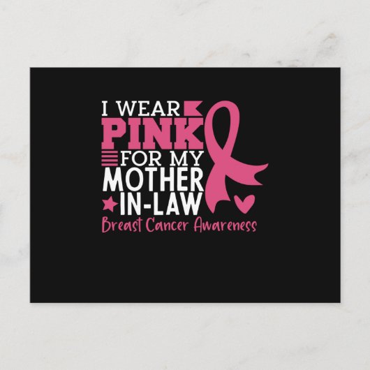 Trotse familie borstkanker krijger schoonmoeder briefkaart (Voorkant)