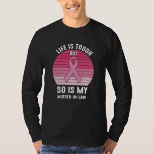 Trotse familie borstkanker krijger schoonmoeder t-shirt
