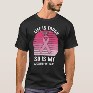Trotse familie borstkanker krijger schoonmoeder t-shirt