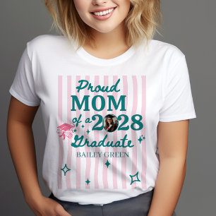 Trotse Familie Schattig Netjes Aangepaste Afstude T-shirt