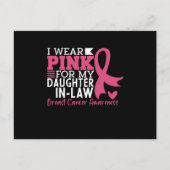 Trotse familie steun schoondochter borstkanker briefkaart (Voorkant)