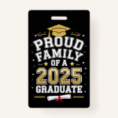 Trotse Familie Van Een Afgestudeerde In 2025 Afstu Badge (Voorkant)