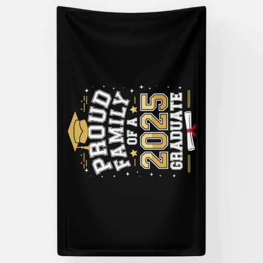 Trotse Familie Van Een Afgestudeerde In 2025 Afstu Spandoek (Verticaal)