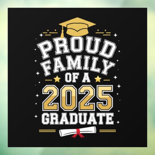 Trotse Familie Van Een Afgestudeerde In 2025 Diplo Raamsticker (Vel 3)