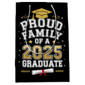 Trotse familie van een Afstuderen Afstuderen uit 2 Medium Cadeauzakje (Voorkant)