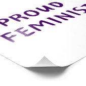 Trotse feministe foto afdruk (Hoek)