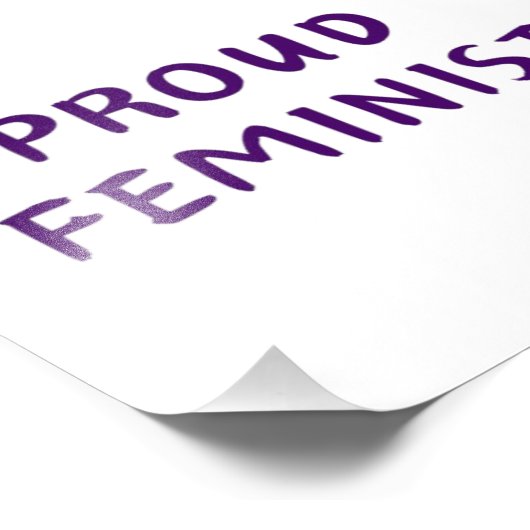 Trotse feministe foto afdruk (Hoek)