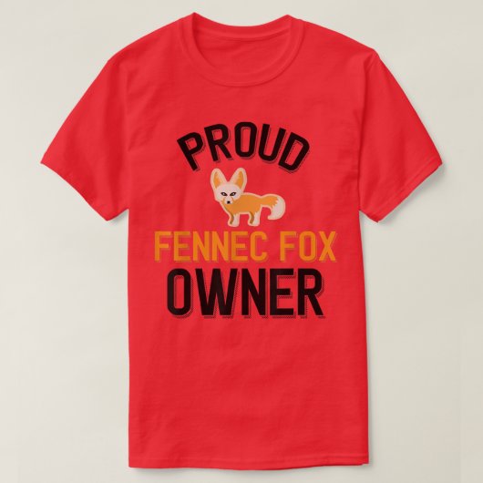 Trotse Fennec Fo eigenaar T-shirt (Design voorkant)