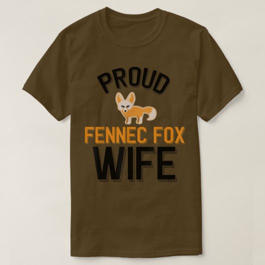 Trotse Fennec Fo-vrouw T-shirt (Design voorkant)