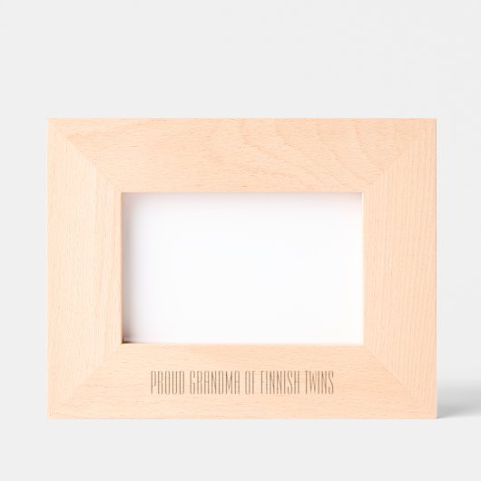 Trotse Finse tweelingoma Gegraveerde Lijstjes (Voorkant)