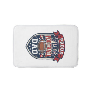 Trotse Flag Football Vader Vintage Patriottische B Badmat