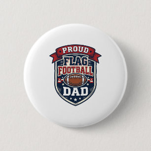 Trotse Flag Football Vader Vintage Patriottische B Ronde Button 5,7 Cm
