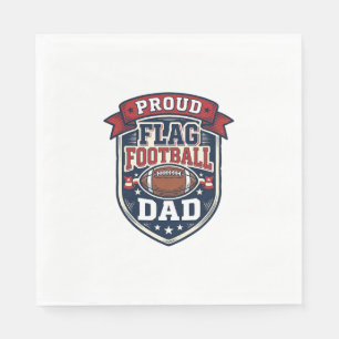 Trotse Flag Football Vader Vintage Patriottische B Servet