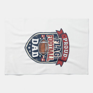 Trotse Flag Football Vader Vintage Patriottische B Theedoek