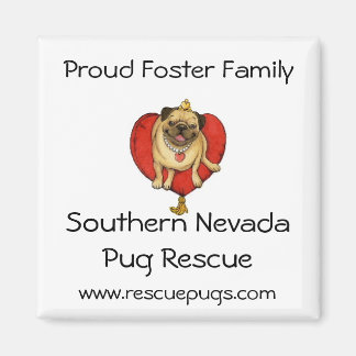 Trotse Foster Family Magnet, Zuid Nevada Pug ... Magneet