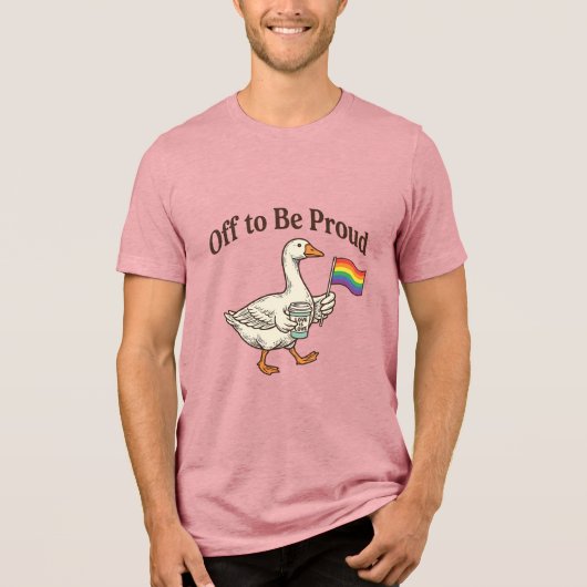 Trotse Gans Pride Parade Vintage Shirt Ontwerp_1 (Voorkant)