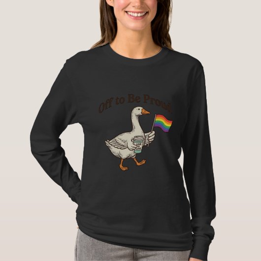 Trotse Gans Pride Parade Vintage Shirt Ontwerp_1 (Voorkant)