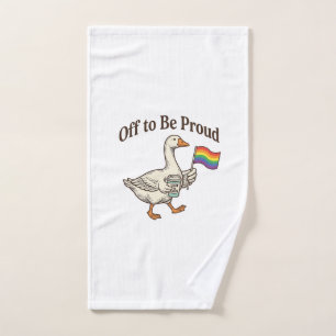 Trotse Gans Pride Parade Vintage Shirt Ontwerp_1 Handdoek