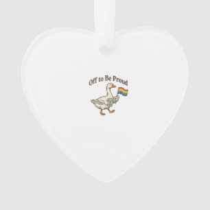 Trotse Gans Pride Parade Vintage Shirt Ontwerp_1 Ornament
