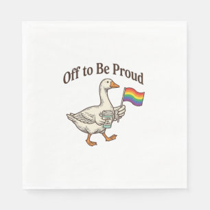Trotse Gans Pride Parade Vintage Shirt Ontwerp_1 Servet