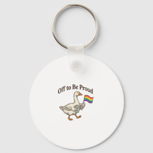 Trotse Gans Pride Parade Vintage Shirt Ontwerp_1 Sleutelhanger