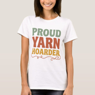 Trotse Garens Hoarder Grappig Breien  T-shirt