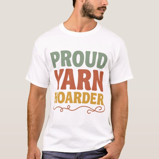 Trotse Garensamelaar Grappig Breien T-shirt (Voorkant)