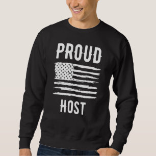 Trotse gastheer professie Amerikaanse vlag Trui
