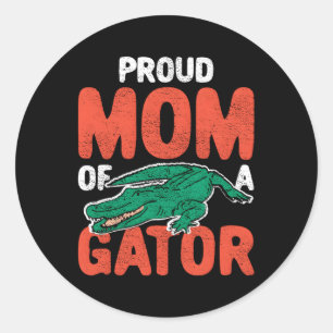 Trotse Gator Moeder Krokodil Alligator Ronde Sticker