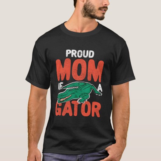Trotse Gator Moeder Krokodil Alligator T-shirt (Voorkant)