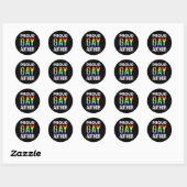 Trotse Gay Auteur Pride LGBTQ Ronde Sticker (Vel)