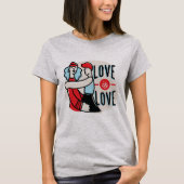 Trotse Gay Lesbische Liefde is Liefde T-shirt (Voorkant)