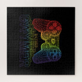 Trotse Gaymer, Gay Pride Gaming Legpuzzel (Horizontaal)