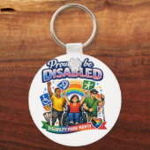Trotse gehandicapte sleutelhanger (Voorkant)