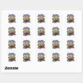 Trotse gehandicapte vierkante sticker (Vel)