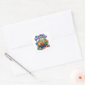 Trotse gehandicapte vierkante sticker (Envelop)