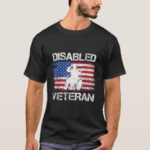Trotse Gehandicapten Veteraan Vlag Amerikaanse VS T-shirt