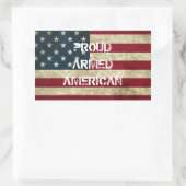 Trotse Gewapende Amerikaanse Sticker (Tas)