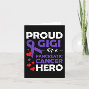 Trotse Gigi van een Pancreatic Cancer Hero Warrior Kaart