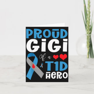 Trotse Gigi Van Een T1d Held Type 1 Diabetes Bewus Kaart