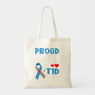 Trotse Gigi van een T1d-held Type 1 Diabetes Bewus Tote Bag