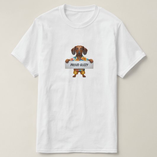 Trotse Glizzy T-shirt (Design voorkant)