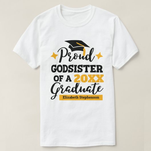 Trotse Godzus van de afstuderen familie matching T-shirt (Design voorkant)