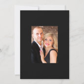 Trotse gotische bloemen bruiloftsfoto save the date (Achterkant)